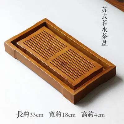 Premium Bamboo Tea Tray Gongfu Tea Coffee Serving Tray Handmade everythingbamboo