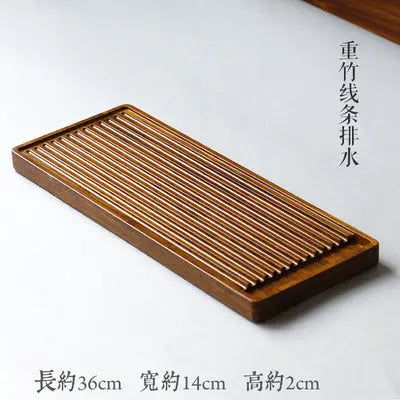 Premium Bamboo Tea Tray Gongfu Tea Coffee Serving Tray Handmade everythingbamboo