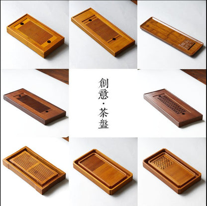 Premium Bamboo Tea Tray Gongfu Tea Coffee Serving Tray Handmade everythingbamboo