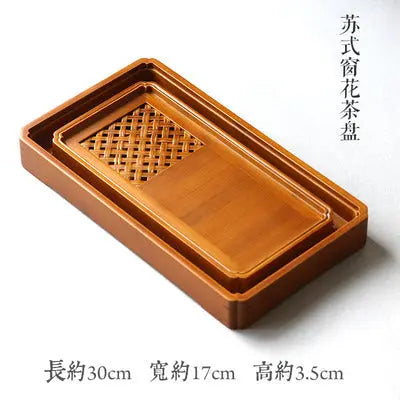 Premium Bamboo Tea Tray Gongfu Tea Coffee Serving Tray Handmade everythingbamboo