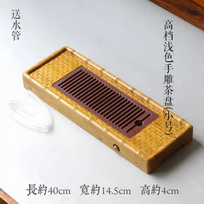 Premium Bamboo Tea Tray Gongfu Tea Coffee Serving Tray Handmade everythingbamboo