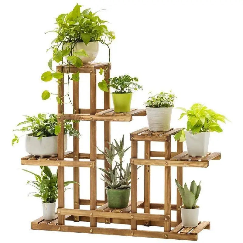 Premium Plant Stand Wooden Indoor Outdoor Garden Balcony Planter Pots Storage everythingbamboo
