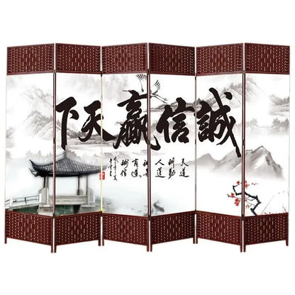 Screen Room Divider Folding Bamboo Frame 4 to 6 Leaf Privacy Screen Beautiful 屏风 everythingbamboo