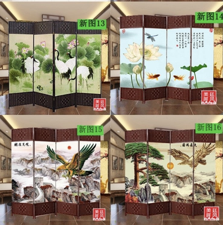 Screen Room Divider Folding Bamboo Frame 4 to 6 Leaf Privacy Screen Beautiful 屏风 everythingbamboo