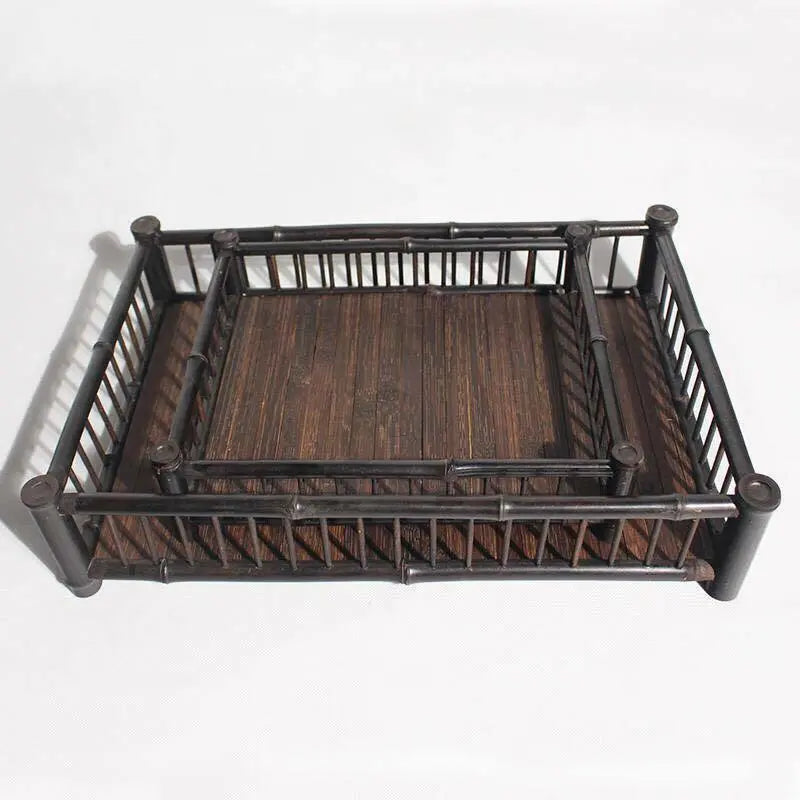 Serving Tray Natural Bamboo Handcrafted Handmade Coffee Tea Food Drinks Plate everythingbamboo