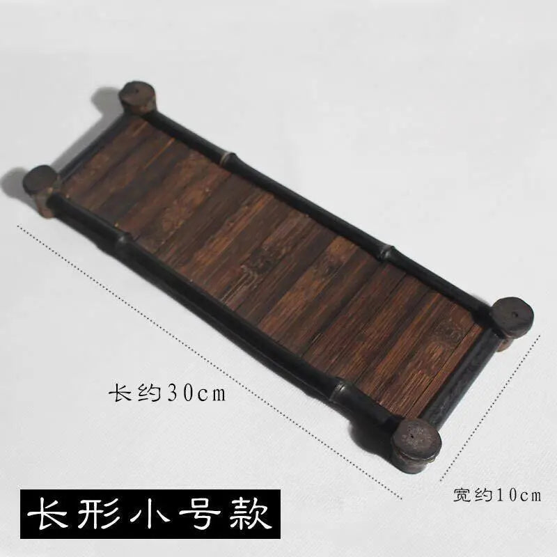 Serving Tray Natural Bamboo Handcrafted Handmade Coffee Tea Food Drinks Plate everythingbamboo