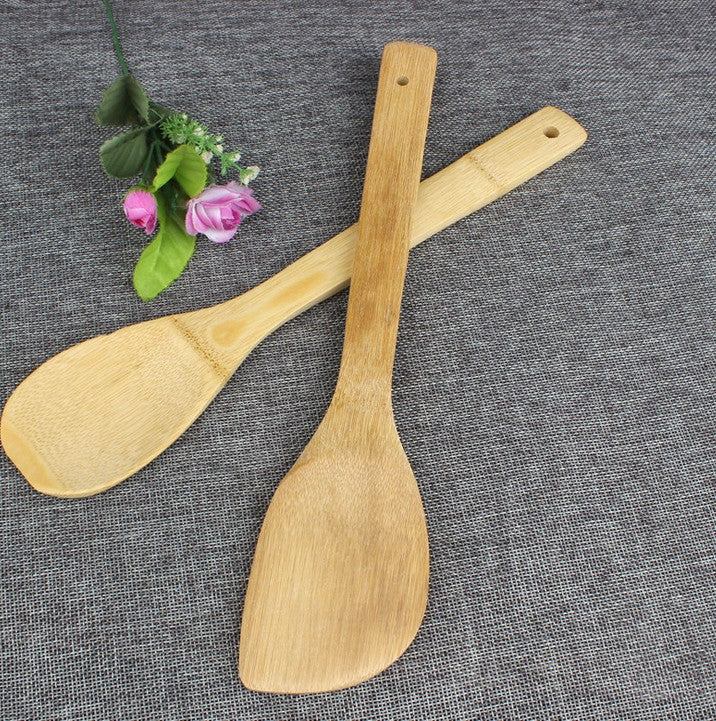 Set of 4 Natural Bamboo Cooking Scraper Sets Spatula Kitchen Tools Healthy Handy everythingbamboo