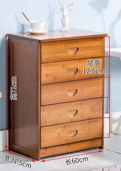 Solid Bamboo Modern Drawer Chest Cabinet Table Bedroom Storage Choice Elegant everythingbamboo