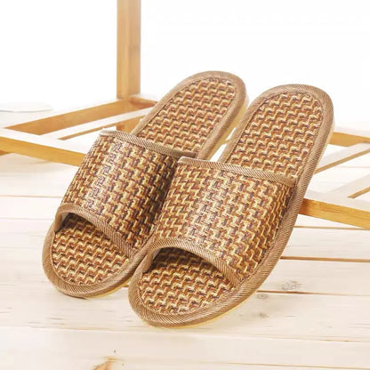 Summer Women Men Casual Home Rattan Slipper Sandal Bamboo Linen Slippers Shoes BSH01 Unbranded