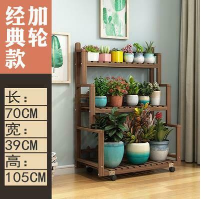 WOODEN SHELF PLANT STAND HANGING MUTI TIERS INDOOR OUTDOOR GARDEN PLANTER everythingbamboo