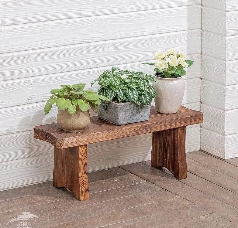 WOODEN SHELF PLANT STAND TIMBER STOOL LADDER MULTI CHOICE AND USE INDOOR OUTDOOR Unbranded