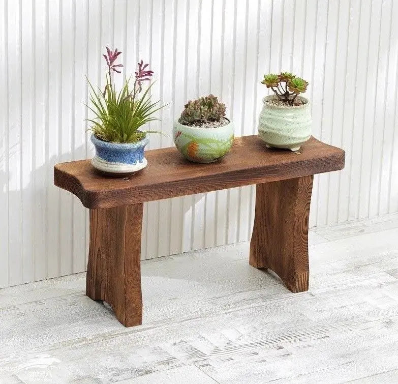WOODEN SHELF PLANT STAND TIMBER STOOL LADDER MULTI CHOICE AND USE INDOOR OUTDOOR Unbranded