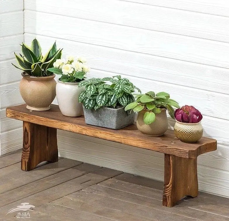WOODEN SHELF PLANT STAND TIMBER STOOL LADDER MULTI CHOICE AND USE INDOOR OUTDOOR Unbranded