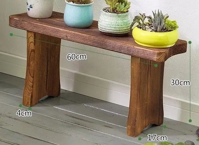 WOODEN SHELF PLANT STAND TIMBER STOOL LADDER MULTI CHOICE AND USE INDOOR OUTDOOR Unbranded