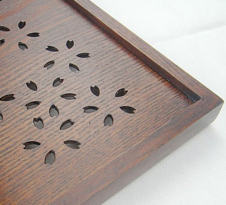 WOODEN TIMBER SERVING TRAY sakura Tea Coffee Table Breakfast Gift Present New Everythingbamboo