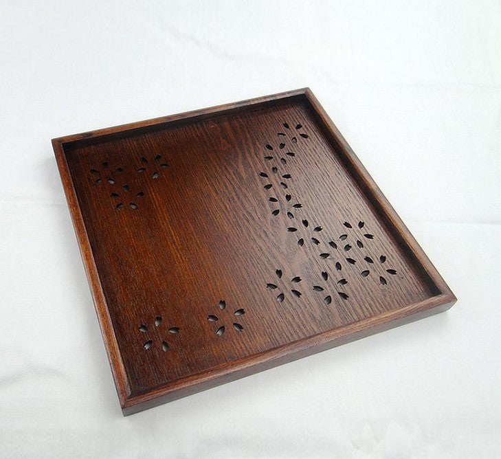 WOODEN TIMBER SERVING TRAY sakura Tea Coffee Table Breakfast Gift Present New Everythingbamboo