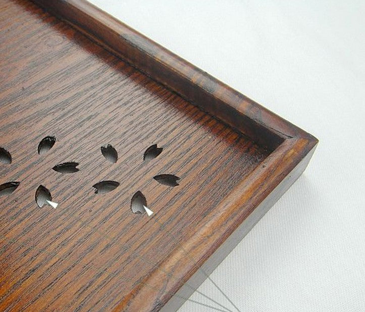 WOODEN TIMBER SERVING TRAY sakura Tea Coffee Table Breakfast Gift Present New Everythingbamboo