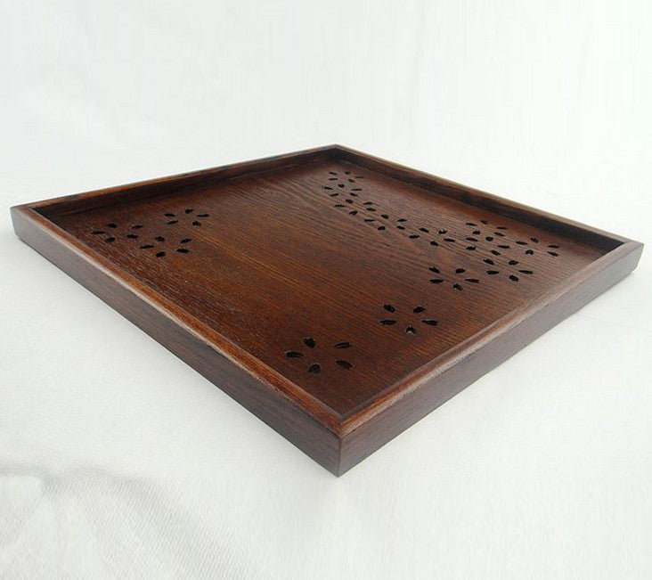 WOODEN TIMBER SERVING TRAY sakura Tea Coffee Table Breakfast Gift Present New Everythingbamboo