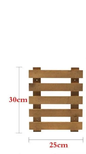 Wooden Indoor Outdoor Garden Planter Flower Pots Stand Wall Hanging Shelves壁挂式花架 Unbranded