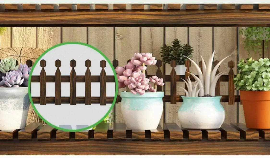 Wooden Plant Stand Multiple Tiers Plants Garden Patio Indoor Outdoor Strong everythingbamboo