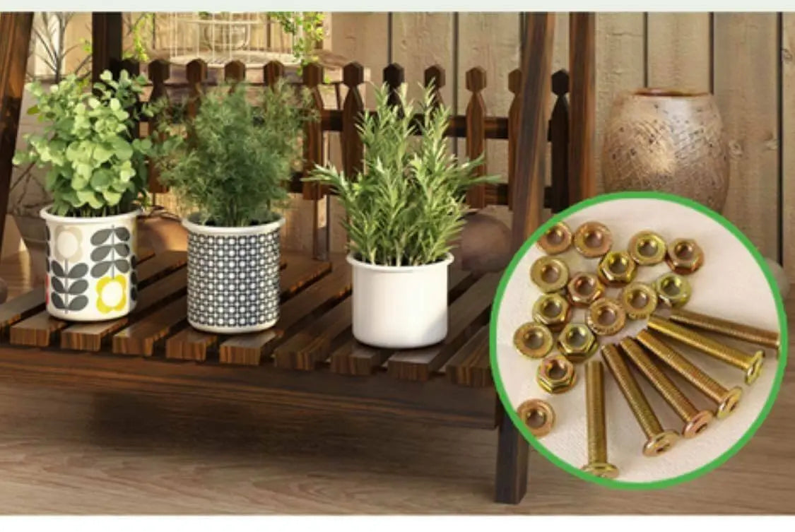 Wooden Plant Stand Multiple Tiers Plants Garden Patio Indoor Outdoor Strong everythingbamboo