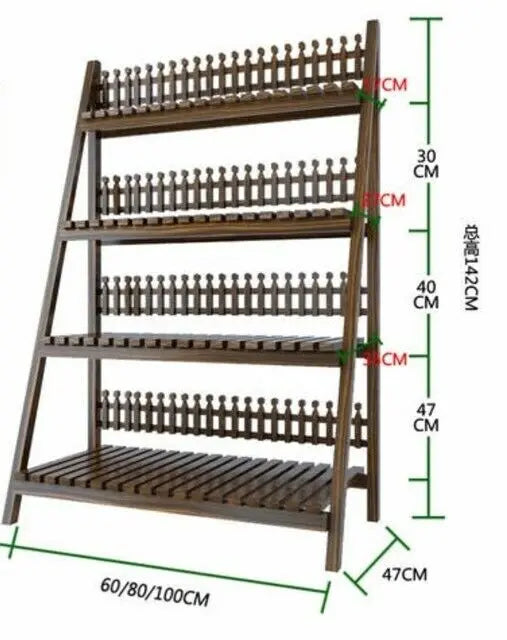 Wooden Plant Stand Multiple Tiers Plants Garden Patio Indoor Outdoor Strong everythingbamboo