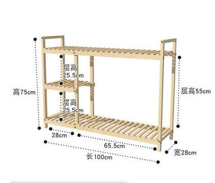 Wooden Premium Plant Stand Outdoor Indoor Balcony Multi-Layer Shelves Pot Stand everythingbamboo