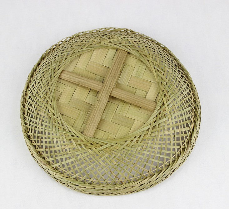 bamboo basket bowl handcraft woven duel-layer fruit food basket storage everythingbamboo