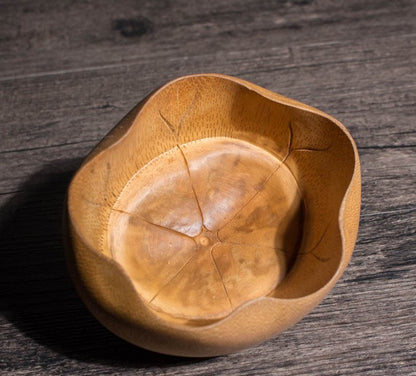 bamboo natural traditional lotus-leaf  bowl creative handcraft artwork handmade everythingbamboo
