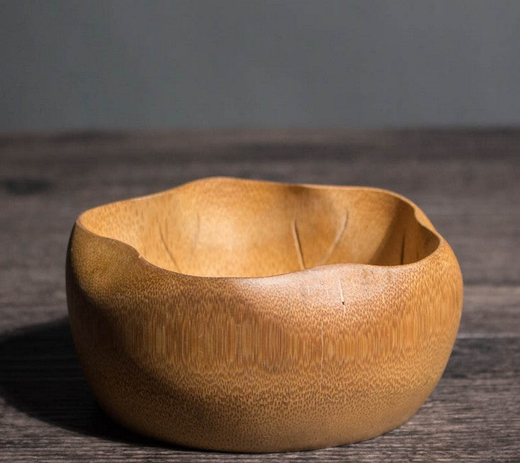 bamboo natural traditional lotus-leaf  bowl creative handcraft artwork handmade everythingbamboo