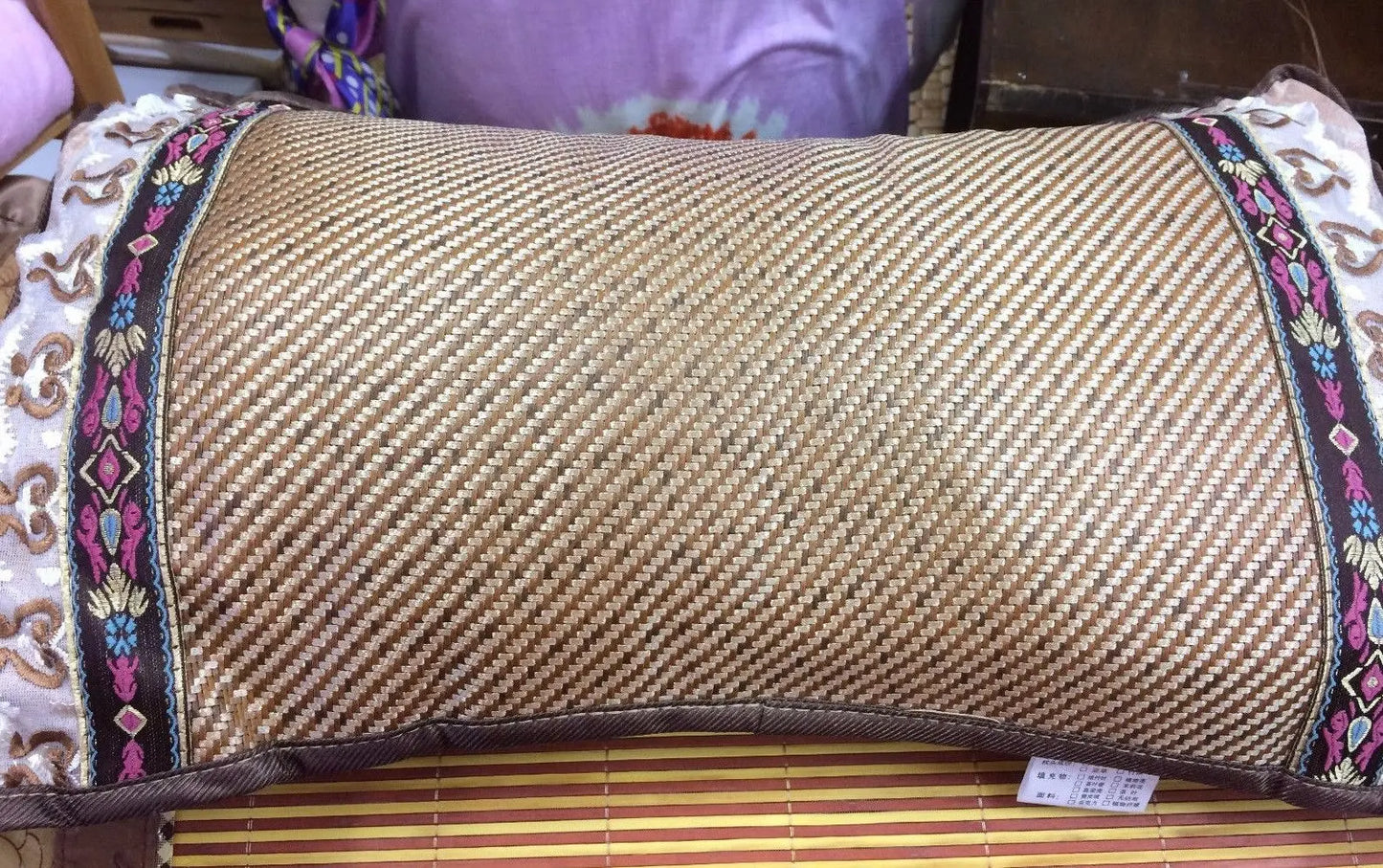 bamboo pillow Healthy Green Tea Padding bamboo mat pillow full cover cool 竹健康枕 everythingbamboo