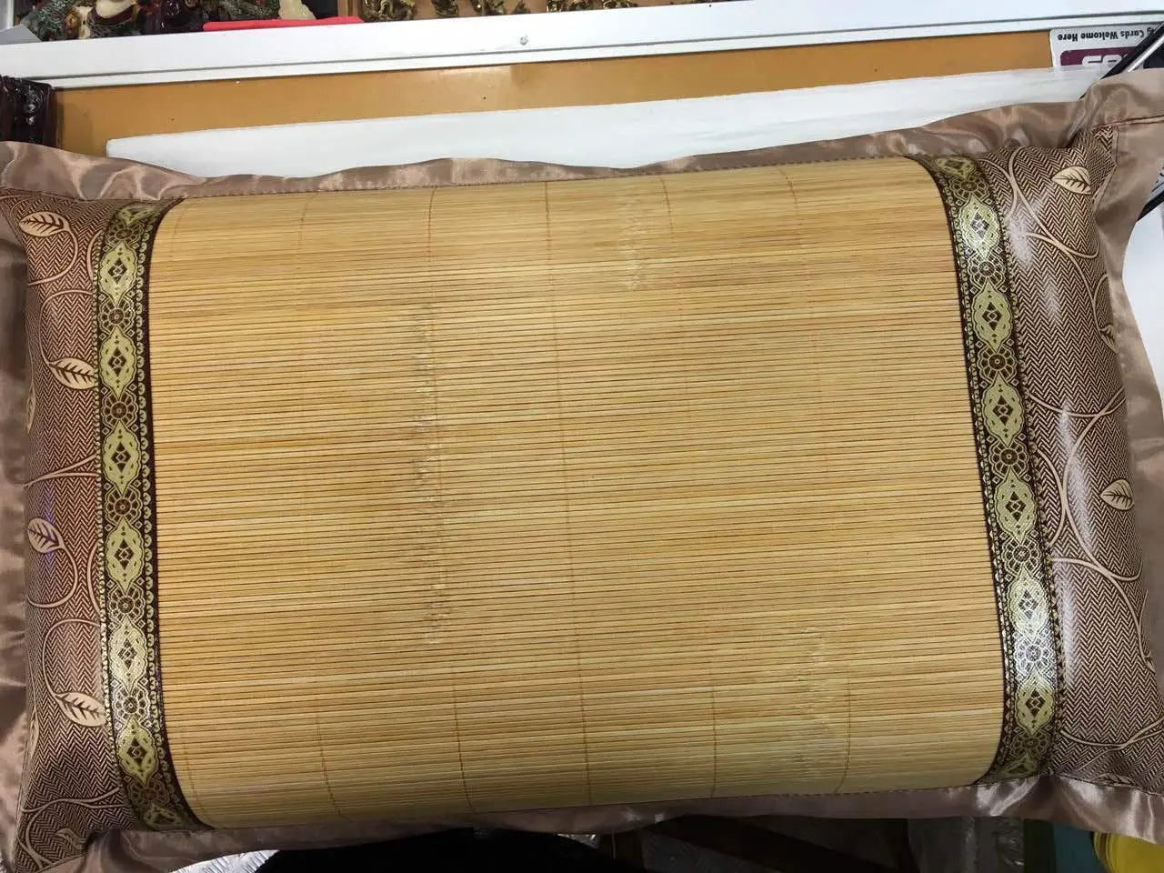 bamboo pillow cover Pillow Case bamboo mat Reversible full cover 竹枕套 双面 竹 冰丝 全包住 everythingbamboo