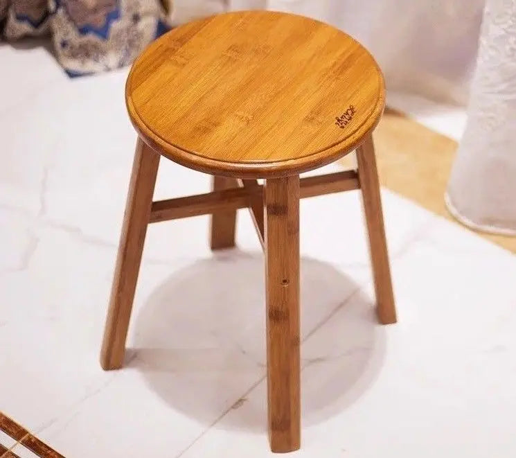 bamboo wooden stool rest stool fishing stool Round bamboo stool vase base 竹凳 everythingbamboo