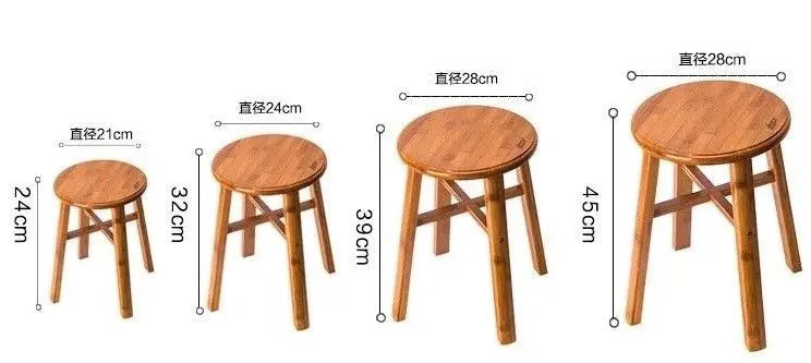 bamboo wooden stool rest stool fishing stool Round bamboo stool vase base 竹凳 everythingbamboo