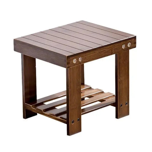bamboo wooden stool rest stool fishing stool rectangular strong vase base 竹凳 everythingbamboo