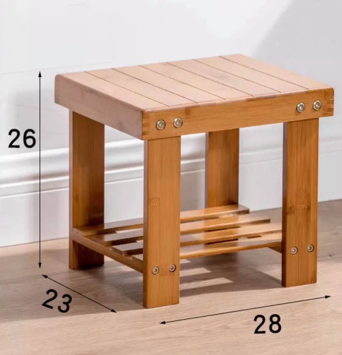 bamboo wooden stool rest stool fishing stool rectangular strong vase ...